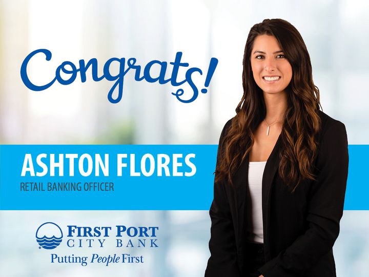 Ashton Flores promoted to Retail Banking Officer