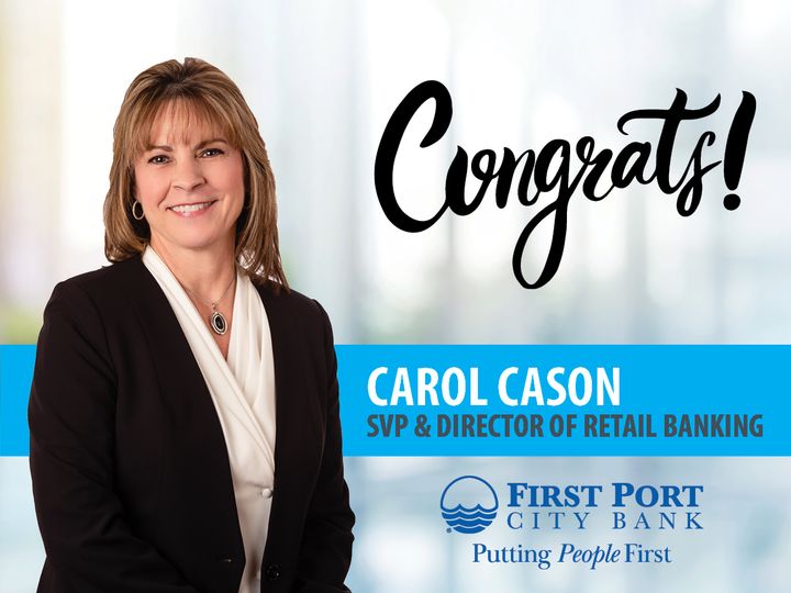 Carol Cason Promoted to SVP & Director of Retail Banking 2022