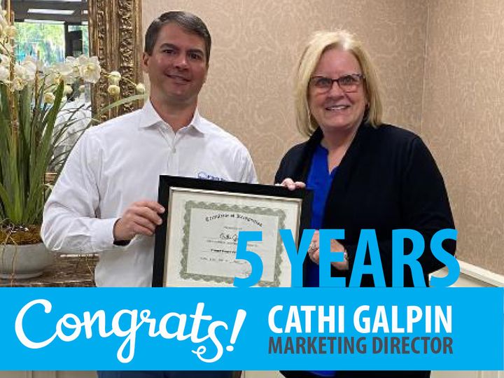 Cathi Galpin Celebrates 5 Years with First Port City Bank
