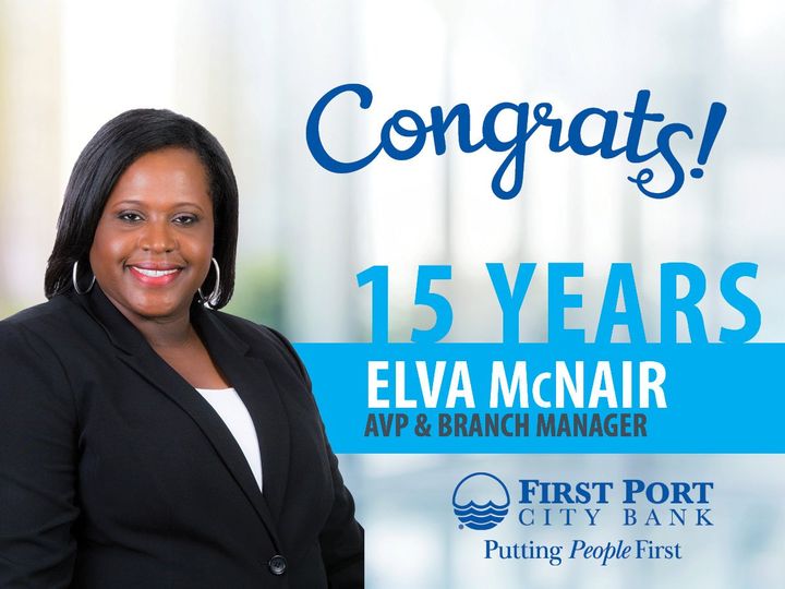 Elva McNair for 15 Years of Service