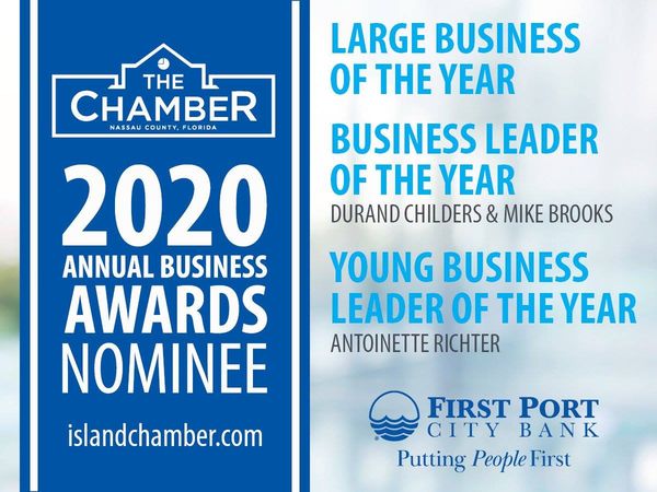 First Port City Bank - Nassau County Chamber Of Commerce Awards Nominees for 2021