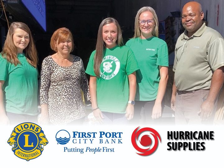 Donalsonville Branch Partners with Local Lions Club & Collects Donations for Victims of Hurricane Ida 2021