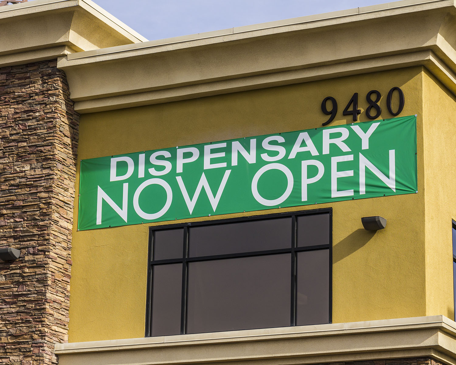 marijuana dispensery open sign